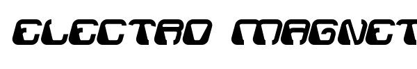 Electro Magnet font preview